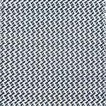 Indoor-Outdoor rug in a small scale zig zag stripe in white and blue.