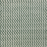 Indoor-Outdoor rug in a small scale zig zag stripe in white and green.