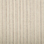 Broadloom carpet in a striated stripe in cream with brown, grey and green accents.