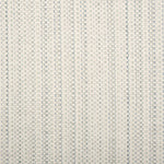 Broadloom carpet in a striated stripe in cream with pastel blue accents.