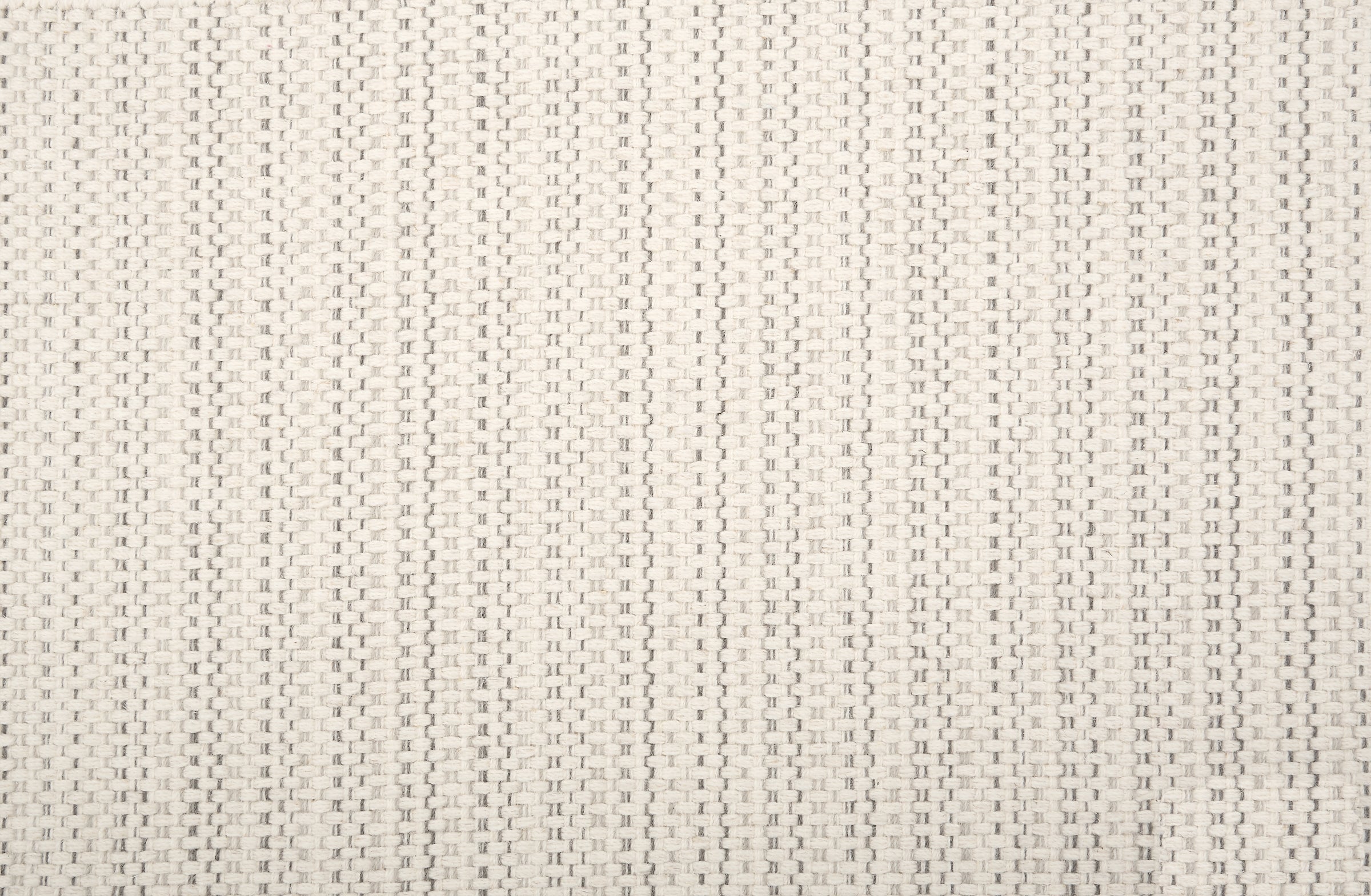 Broadloom carpet in a striated stripe in cream with grey and taupe accents.