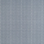 Blue and white patterned geometric fabric