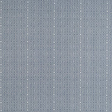 Blue and white patterned geometric fabric