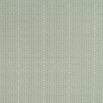 Patterned fabric swatch with a geometric diamond design in green.