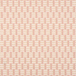 Broadloom carpet in a small striped check in light pink.