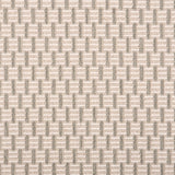 Broadloom carpet in a small striped check in taupe.