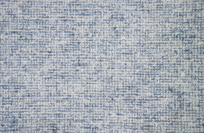 Broadloom carpet swatch in a textural pattern in a light blue design