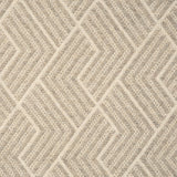 Broadloom carpet in a novel herringbone design in natural and cream