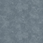 Detail of printed fabric with a white celestial dotted pattern on a cool blue background.