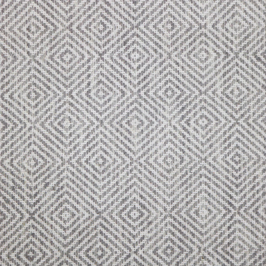 Broadloom carpet swatch in a geometric pattern in a slate grey design