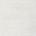 Close up of broadloom carpet with solid cut pile ribbed stripe in white 
