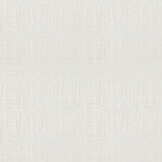 Detail of wallpaper in an irregular woven print in shades of cream.
