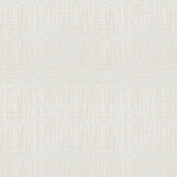Detail of wallpaper in an irregular woven print in shades of cream.