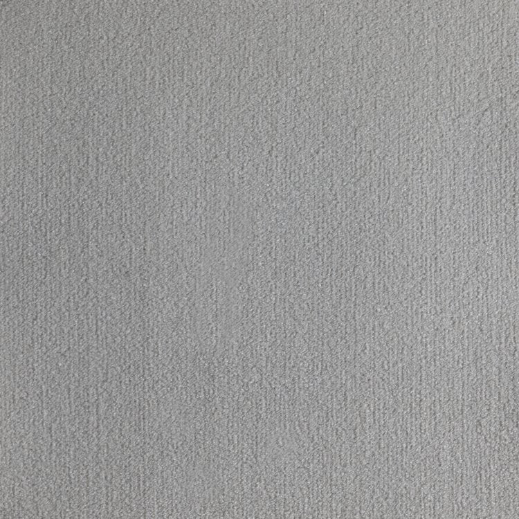 Broadloom carpet swatch in a solid pattern in a light grey design