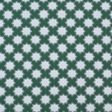 Moroccan star performance fabric in green and white. 