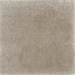 Close up of a handtufted rug in solid cut pile in taupe. 