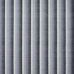Broadloom carpet in an mixed stripe pattern in black, grey and white.