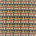 Multicolored woven pattern carpet swatch