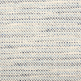 Broadloom carpet in a textural strie stripe in cream and shades of blue.
