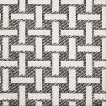 Broadloom carpet swatch geometric design in black white