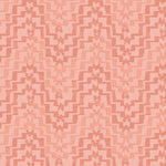 Hand drawn stepped chevron stripe in tonal pink.