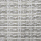Broadloom carpet in slim plaid pattern in cream and ecru.