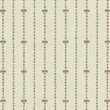 Broadloom carpet in ticking stripe in tan on cream.