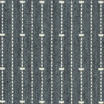 Broadloom carpet in ticking stripe in cream on navy blue. 