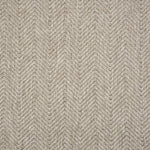 Textural performance broadloom carpet in herringbone design in grey.