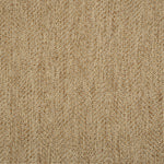 Textural performance broadloom carpet in herringbone design in tan.