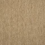 Textural performance broadloom carpet in herringbone design in tan.