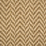 Textural performance broadloom carpet in herringbone design in tan.