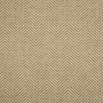 Textural performance broadloom carpet in herringbone design in beige.