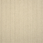 Textural performance broadloom carpet in herringbone design in cream.