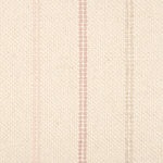Broadloom carpet in a neutral with widely spaced stripes in shades of pastel pink and oatmeal.