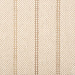 Broadloom carpet in a neutral with widely spaced stripes in shades of tan.