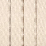 Broadloom carpet in a neutral with widely spaced stripes in shades of taupe.