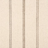 Broadloom carpet in a neutral with widely spaced stripes in shades of taupe.
