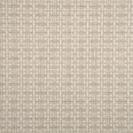 A close-up of broadloom carpet with a textured basketweave pattern in warm cream and oatmeal.