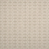A close-up of broadloom carpet with a textured basketweave pattern in warm cream and oatmeal.