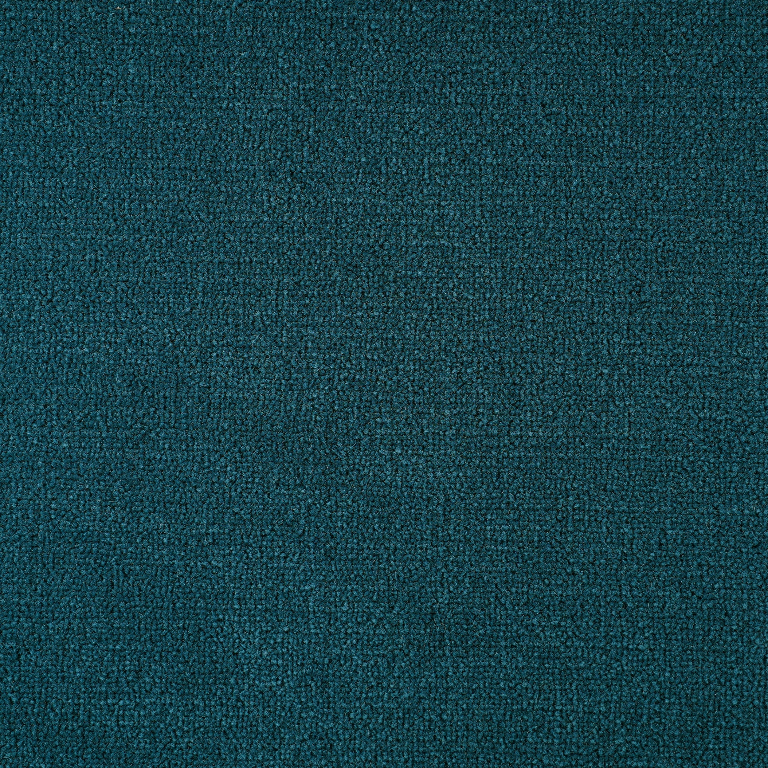 Broadloom sample cut pile in teal.