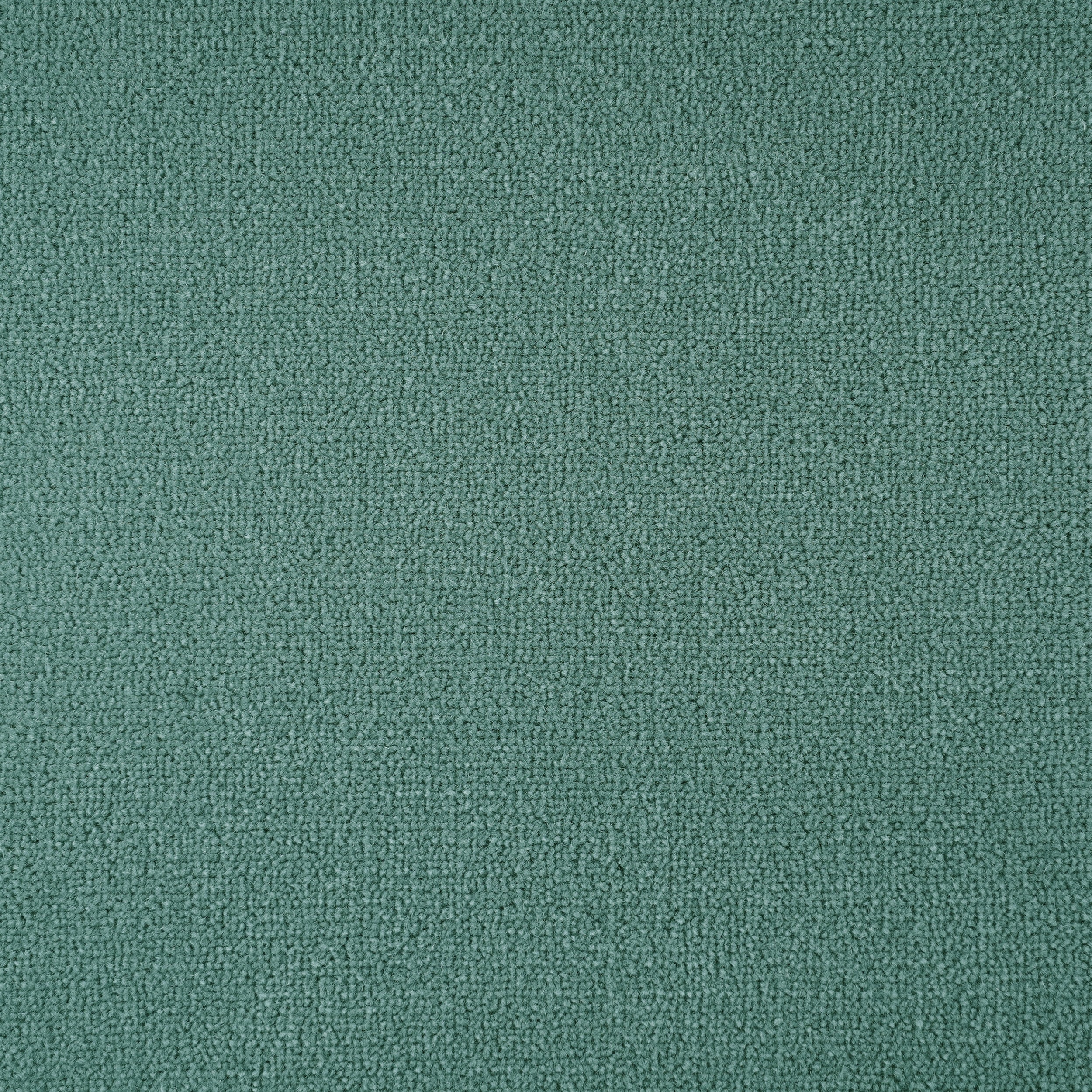 Broadloom sample cut pile in turquoise.