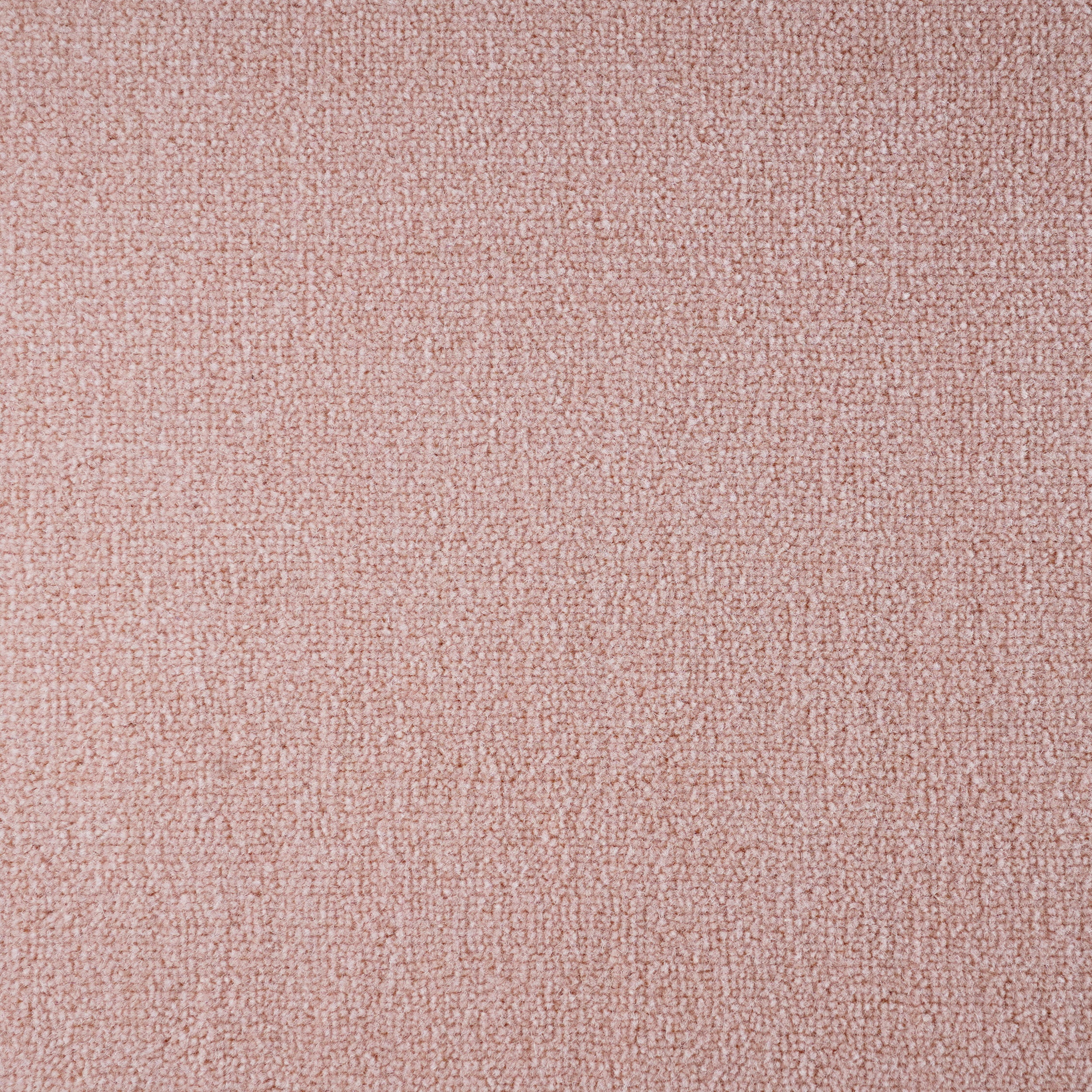 Broadloom sample cut pile in pastel pink.