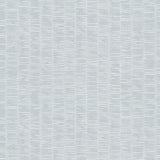 Detail of fabric in a small-scale checked pattern in shades of light blue.