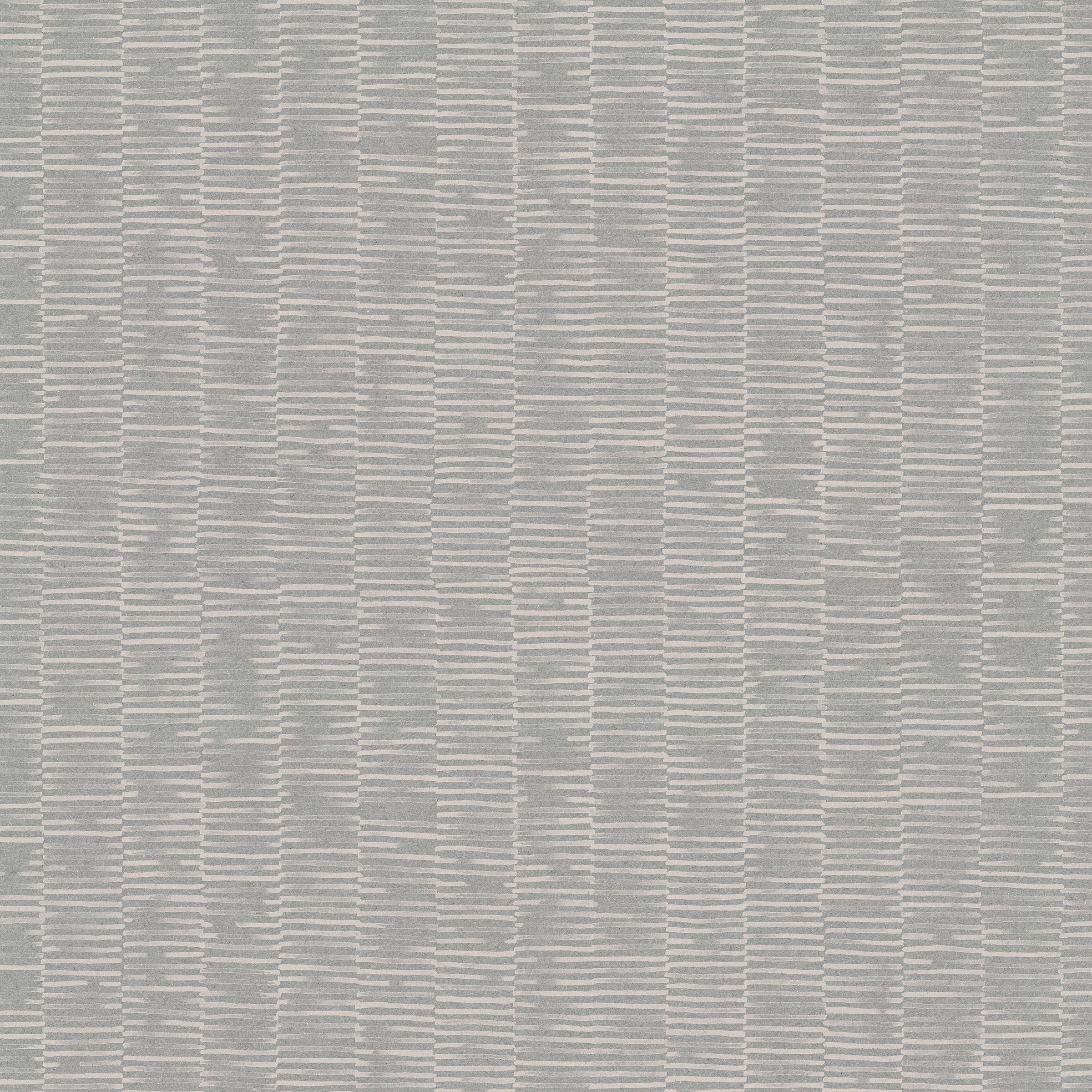 Detail of fabric in a small-scale checked pattern in shades of blue-gray.