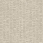 Detail of wallpaper in a small-scale checked pattern in shades of cream and gray.