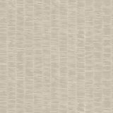 Detail of wallpaper in a small-scale checked pattern in shades of cream and gray.