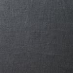 A swatch of old-world linen fabric in a solid dark gray color.