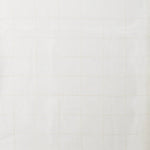 A swatch of sheer linen fabric in a cream color with a subtle checked pattern.