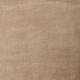 A swatch of open-weave sheer interior fabric in a tan color.